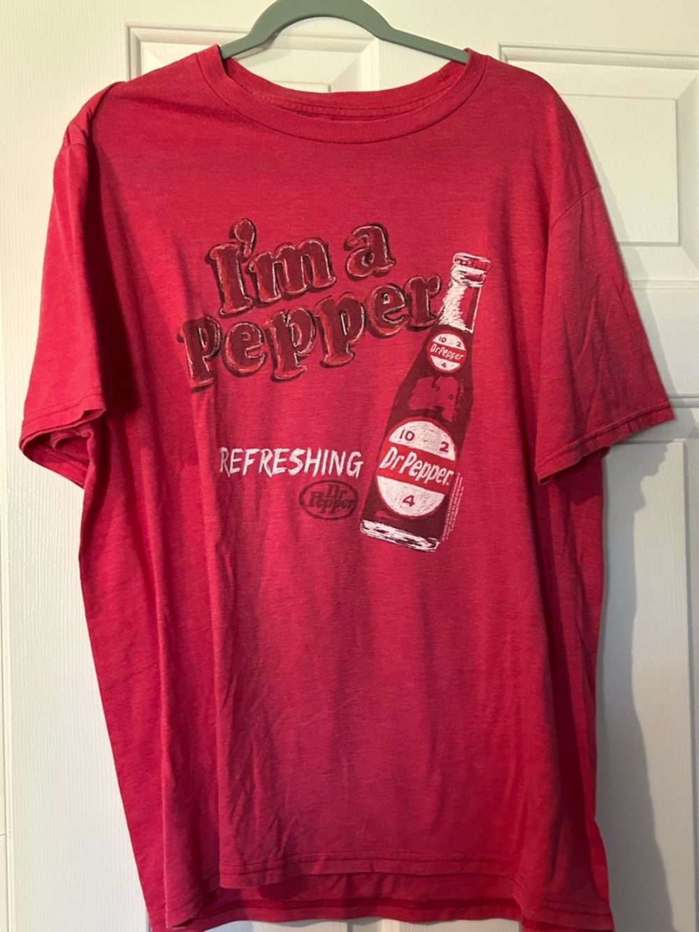 Men's Red Graphic Tee - 'I'm a Pepper' Dr. Pepper